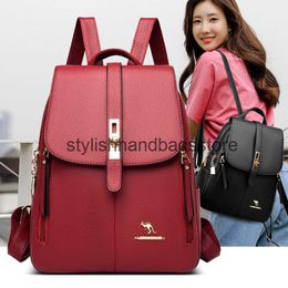Backpack Style The new womens backpack is simple and versatile with solid Colours that are elegant sophisticated large capacity multifunctional H240403