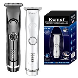Trimmer Kemei Pro Beard & Hair Trimmer for Men Grooming Electric Facial Body Trimmer Rechargeable Clipper Hair Cutting Hine Lithium