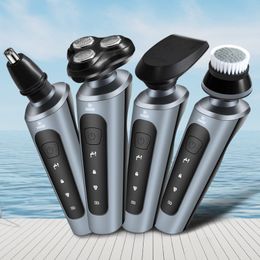 4 in 1 Electric Shaver for Men Rechargeable Shaver Portable Shaver Professional Razor Beard Trimmer Washable Shaver