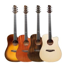 Guitar IRIN 41 Inch Acoustic Guitar Kit Mahogany Body 6 Strings Folk Guitar Suitable For Beginners/Music Enthusiasts