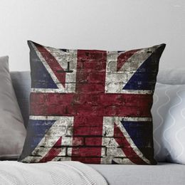 Pillow Grunge UK Flag Great Britain Punk Style Distressed Wall Throw Decorative S For Luxury Sofa Christmas Pillowcases