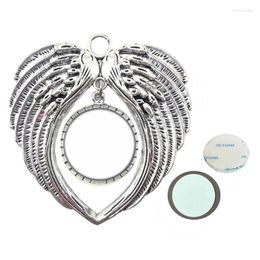 Pendant Necklaces Angel Wing Transfer Printing Heat Sublimation Ornament For DIY Craft Po Jewellery Making