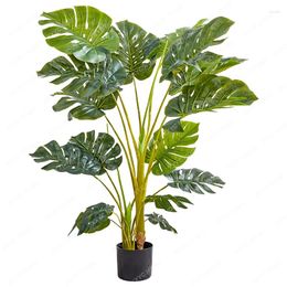 Decorative Flowers Bamboo Leaf Simulation Plant Decoration Home Indoor Large Green Floor Fake Trees