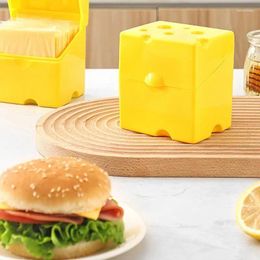Storage Bottles Cheese Box Airtight Food Container With Lid Slice Design