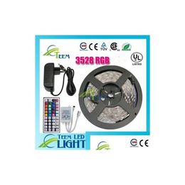 Led Strips Waterproof Rgb 3528 Cw Ww Green 5M 300 Lighting Light Strip 44 Keys Ir Remote Controlleradd12V 2A Power Supply Drop Deliv Dh2Fh