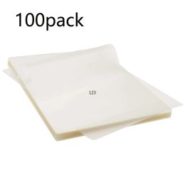 Paper 100pcs/lot A4 Thermal Laminating Pouches Pet Plastic Laminator Sheets for Photo Files Card Picture Lamination 50 Mic