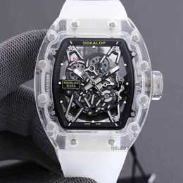 Watch Men's Luxury Designer Watch Wine Barrel Rubber Strap Stainless Steel Automatic Mechanical Watch 2024 Hot Sale 8wos