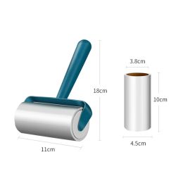 Tearable Roll Paper Sticky Roller Dust Wiper Pet Hair Clothes Carpet Tousle Remover Replaceable Home Cleaning Brush Accessories