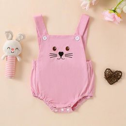 Rompers Born Baby Girls Easter Romper Outfit Sleeveless Bodysuit Jumpsuit Overalls Summer Clothes Toddler Boys