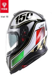 2018 double lenses YOHE Full Face motorcycle helmet YH976 Full cover motorbike helmets made of ABS and PC Visor lens have 5 kinds8170692