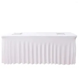 Table Cloth Conference Exclusive Elastic Cover For Weddings Banquets Stretchable Rectangular Skirts El Party Tablecloths