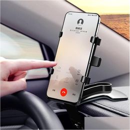 Car Holder Phone Mti-Function In The Dashboard Rearview Mirror Sun Visor Baffle Gps Mounting Bracketcar Drop Delivery Automobiles Moto Otzhe