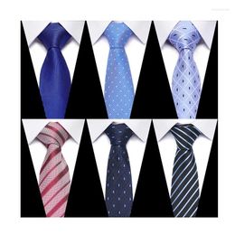 Bow Ties Wholesale 2024 Style Tie Men Solid Colour Necktie Gravatas Suit Accessories Fit Business Holiday Party