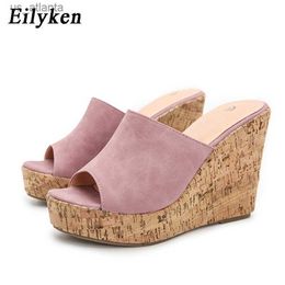 Dress Shoes 2024 New Summer Casual Cozy Platform Wedges Heels Slippers Ladies Fashion Open Toe Roman Womens Sandals Shoe Size 36-43 H240403WXVU