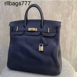 Handmade Bk Bag Large Handbag Handbags 50cm Hac Family Bag Customized Version Designer Totes Bags Black Collection Full Hand Stitched Leather