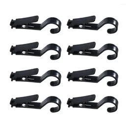 Hooks 2 8pcs Set VersatilityMerchandise Clips Sturdy And Durable Wide Application Black Plastic Clip