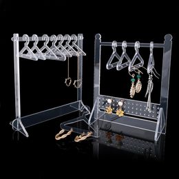 Transparent Acrylic Jewellery Display Rack Earrings Hanging Small Clothes Stand Storage Jewellery Shopwindow Manager Display Racks