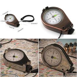 Outdoor Gadgets Compass Mtifunctional American Metal Portable Accurate Waterproof Shakeproof Geologic Survival Surveyors Drop Delivery Dhoni