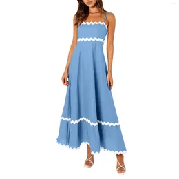 Casual Dresses Women's Fashion-Forward Sexy Solid Color Sleeveless Adjustable Strap Strapless Dress Elegant And Pretty