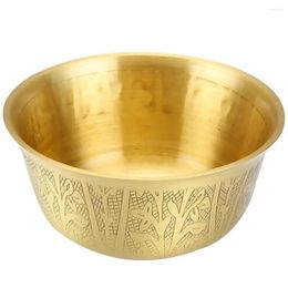 Bowls Copper Bowl Ornament Smooth Temple Small Home Gadgets Rice God Sacrificial Worship Yoga Decor