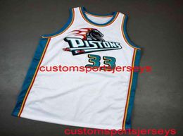 100 Stitched Grant Hill 99 00 WHITE Jersey Mens Women Youth Throwbacks jersey XS5XL 6XL6790608