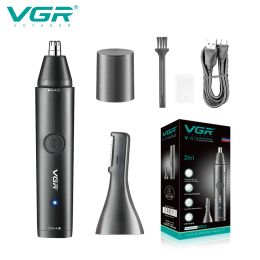 Trimmers VGR Nose Trimmer Portable Haircut Machine Waterproof Nose Hair Trimmer Household Electric Cordless Hair Trimmer for Men V613