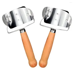 Baking Tools 2 Pcs Dumpling Wrapper Mould Skin Cutting Kitchen Cooking Stainless Steel