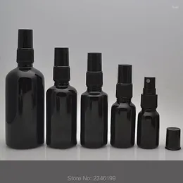 Storage Bottles 5ML 10ML 15ML 30ML 50ML 100ML Elegant Black Empty Spray Bottle DIY Glass Cosmetic Perfume Refillable