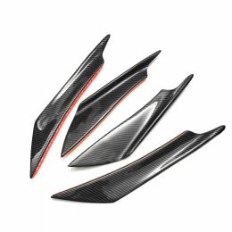 Universal For Mitsubishi Lancer EVO 10 2008-2017 Front Bumper Splitter Fin Canard Diffuser Valence Spoiler Lip Car Accessories