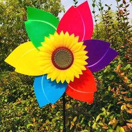 Garden Decorations Sunflower Wind Spinners For Yard And Large Spinner Outdoor Sculptures Birthday Gifts