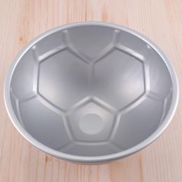 Baking Tools 1 PCS 3D Half Round Ball Shaped Football Cake Mold 8 Inch Thickening Aluminum Alloy Mould Birthday Pan