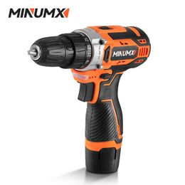 MINUMX 12V Electric Screwdriver 25 Plus 1 Settings Cordless Drill Two Gear Speed Mini Wireless Power Driver Battery Tools 240402