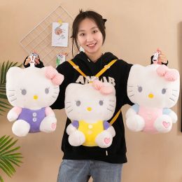 Plüsch Rucksack japanisches Mädchen Katzen -Rucksack Kätzchen Stofftzeugpuppe