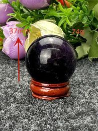 Massage Stones Rocks Natural Crystal Fantasy Amethyst Ball Polishing Ball Massage Ball Reiki Healing Stone Home Decoration Prayer Altar Witchcraft Ev 240403