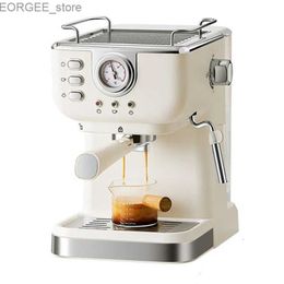 Coffee Makers 20 bar semi-automatic powder coffee machine with milk steam foam stick for espresso cappuccino latte and mocha Y240403