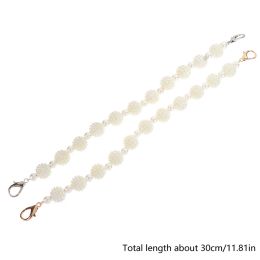 Pearl Bag Strap For Handbag Handle Belts Purse Replacement Handles Beaded Chain For Shoulder Bag Accessories