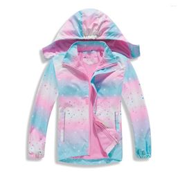 Jackets Waterproof Warmth Fleece Lined Detachable Hood Baby And Girls Zip Hiking Child Coats Kids Outfits 3-12 Years