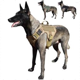 Hunting Jackets MXSLEUT Tactical Dog Vest Handle In Middle K9 Harness Adjustable Size For Molle Military Training