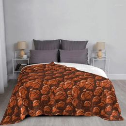 Blankets Basketball Basket Balls Flannel Printed Sports Lover Breathable Super Soft Throw Blanket For Bed Couch Bedspread