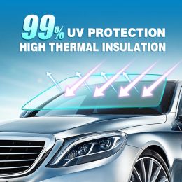 Car Window Foils 1.9-71% VLT Solar Films UV Protector Foils Window Tint Film Sun Shade Film Self Adhesive Auto Home Window Tint