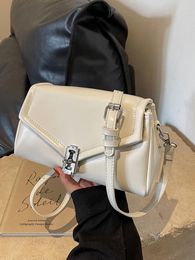 Shoulder Bags Spring/Summer Versatile Single Crossbody Bag For Women 2024 High Quality Chic Latch Solid Simple Small Square