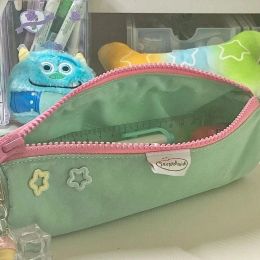 Bags Creative and Cute Large Capacity Student Stationery Box Vintage Simple Stationery Bag Storage Bag Junior High School Pencil Bag