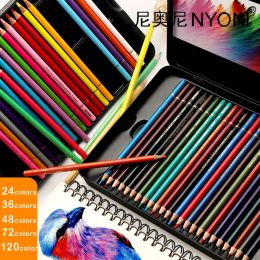 Pencils nyoni coloured pencilsartisys artisys coloured professional oily Coloured pencils 36/48/72/120 Colours for Art School writing