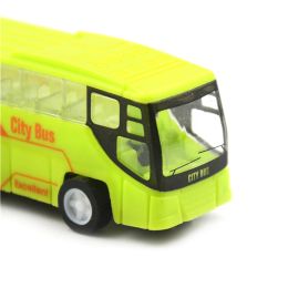 New Scale School Bus Miniature Car Model Educational Toys for Children Plastic Toy Vehicles Model For Kids Gifts