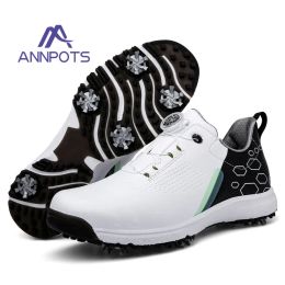 Boots Men Women Golf Shoes Designer Professional Golf Shoes Leather Male Sneakers Nail Sole Comfortable Outdoor Walking Footwears