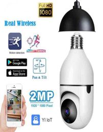 New Smart 2MP 1080P E27 Bulb Wifi Camera PTZ Infrared Night Vision Two Way Talk Indoor Wireless WiFi Baby Monitor AA2203153782317