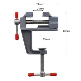 35MM Aluminium Alloy Table Bench Clamp Vise Multi-functional Bench Vise Table Screw Vise for DIY Craft Mould Fixed Repair Tool