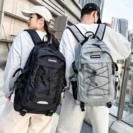 Backpack Outdoor Men's And Women's Large-capacity College Wind High School Students Schoolbag Sports Travel Bag Tide