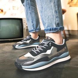 Casual Shoes 2024 Spring And Autumn Men's Korean Version Of The Old Flat Sports Stitching Retro Forrest