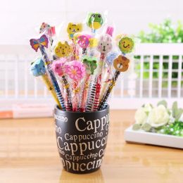 Pencils Creative Stationery Children Cartoon Rubber Pencil Primary School Drawing Pencil Kindergarten Hb Pencil Gift Stationery